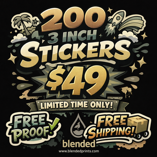 *2026 SALE* - 100 Custom 3 inch stickers