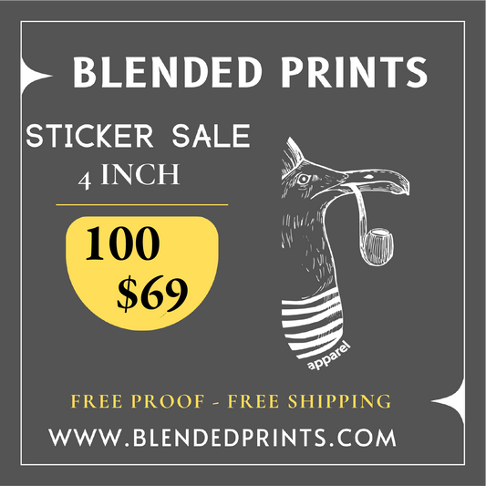 *SALE* - 100 Custom 4 inch stickers