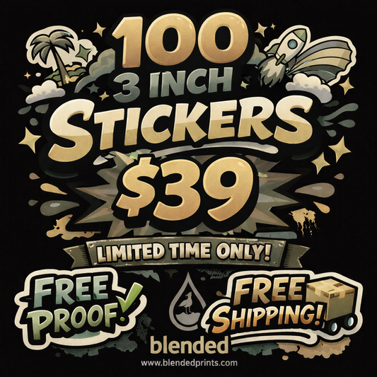 *2026 SALE* - 100 Custom 3 inch stickers