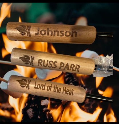 Laser Engraved Fire Poker