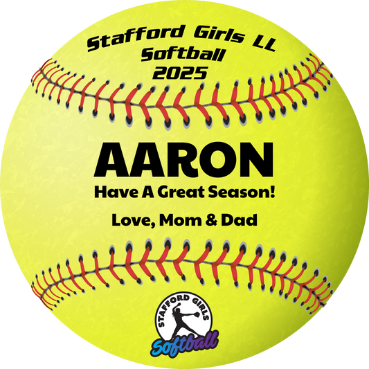 Stafford Girls LL Softball Lawn Sign