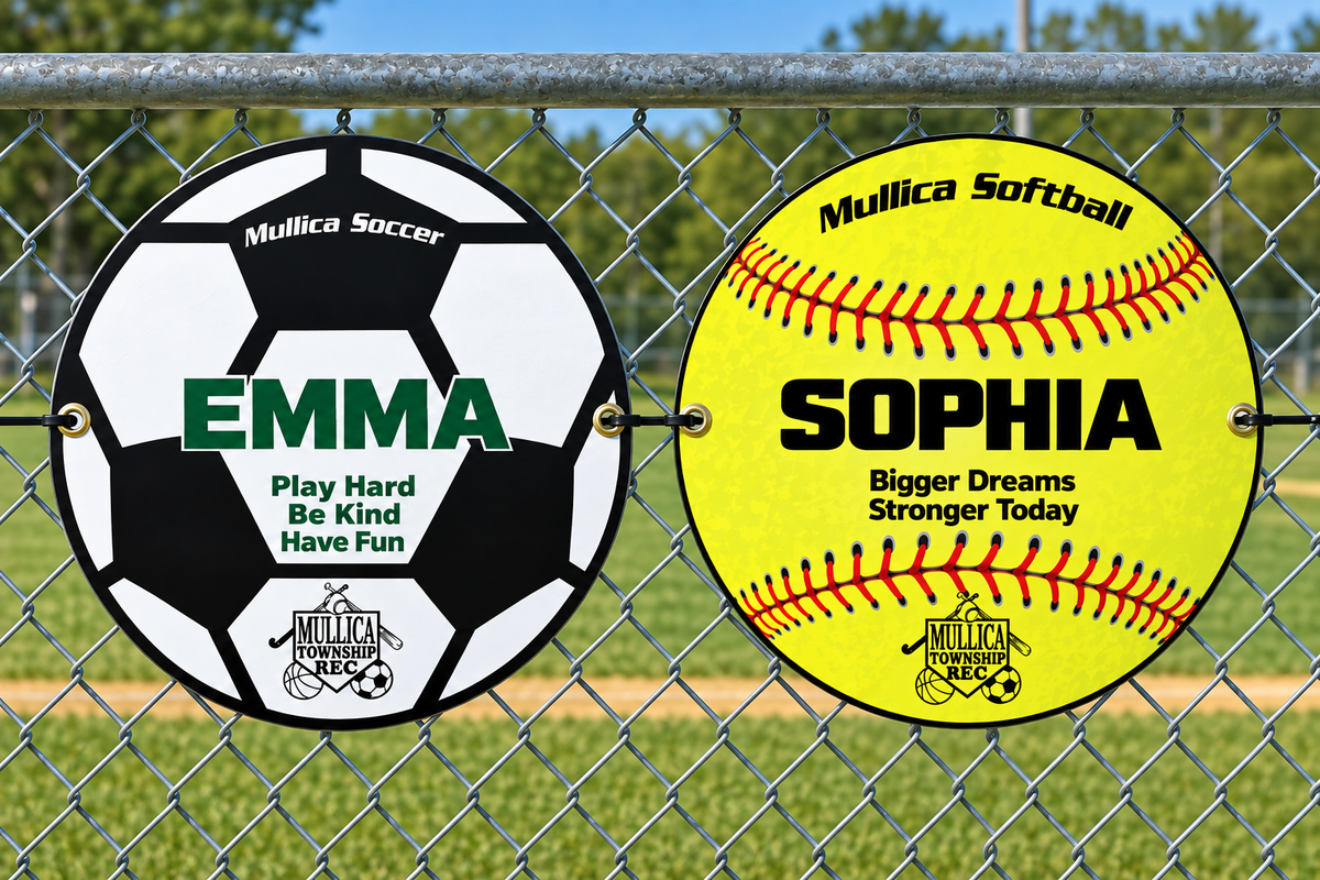 Mullica softball & soccer signs 2026