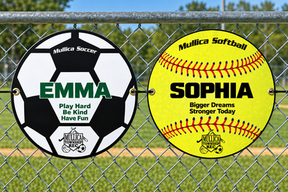 Mullica softball & soccer signs 2026