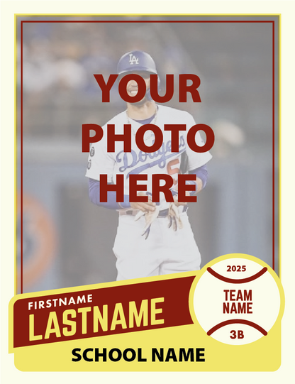 Sports Cards and Stickers - Customizable