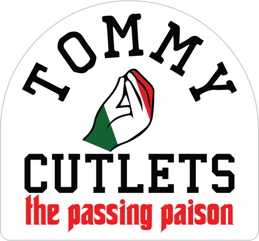 4 inch Tommy Cutlets Sticker