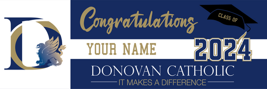 Donovan Catholic Graduation Banner - 2024 preorder
