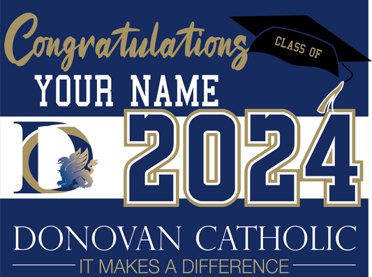 Donovan Catholic Lawn Sign - 2024 preorder