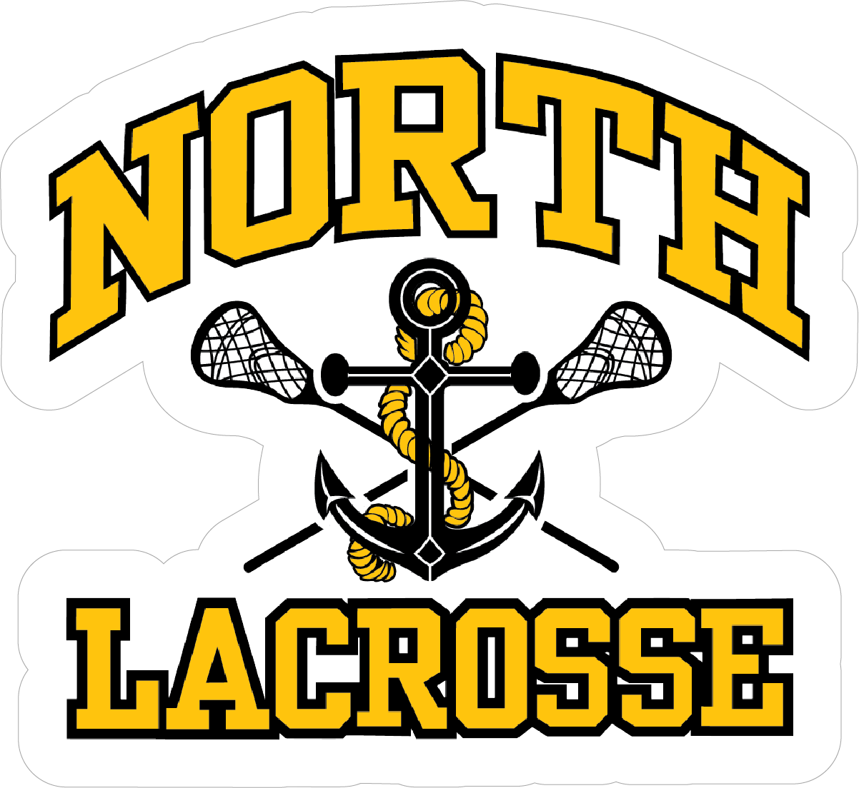 TRHS North Lacrosse 4 inch sticker