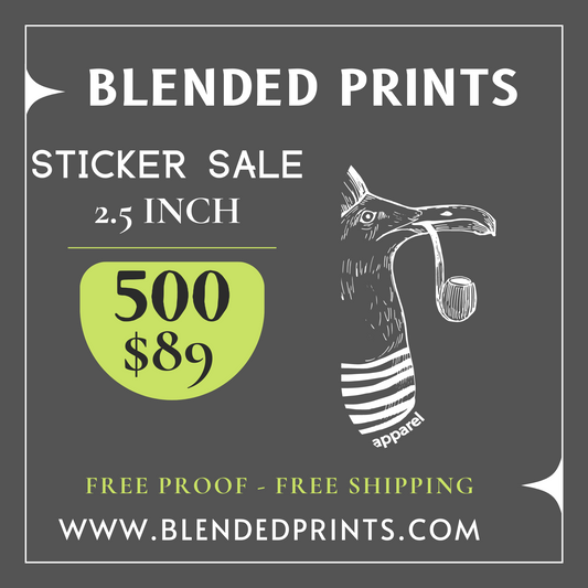 * Sale * - 500 2.5 inch stickers