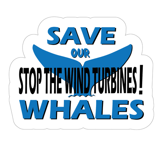 Save the Whales 5 inch sticker