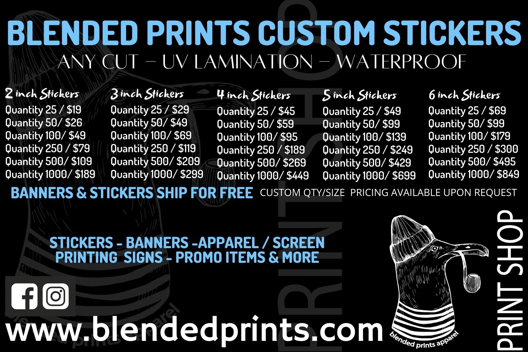 Best Custom Decals & Vinyl Sticker Printing