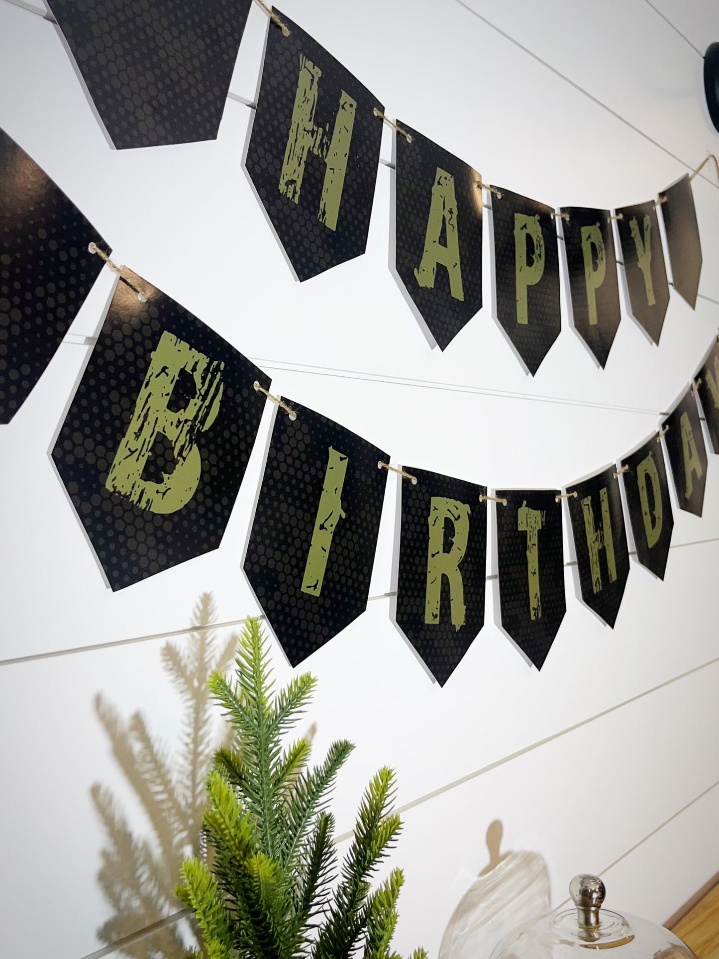 Happy Birthday Banner - Digital Camo