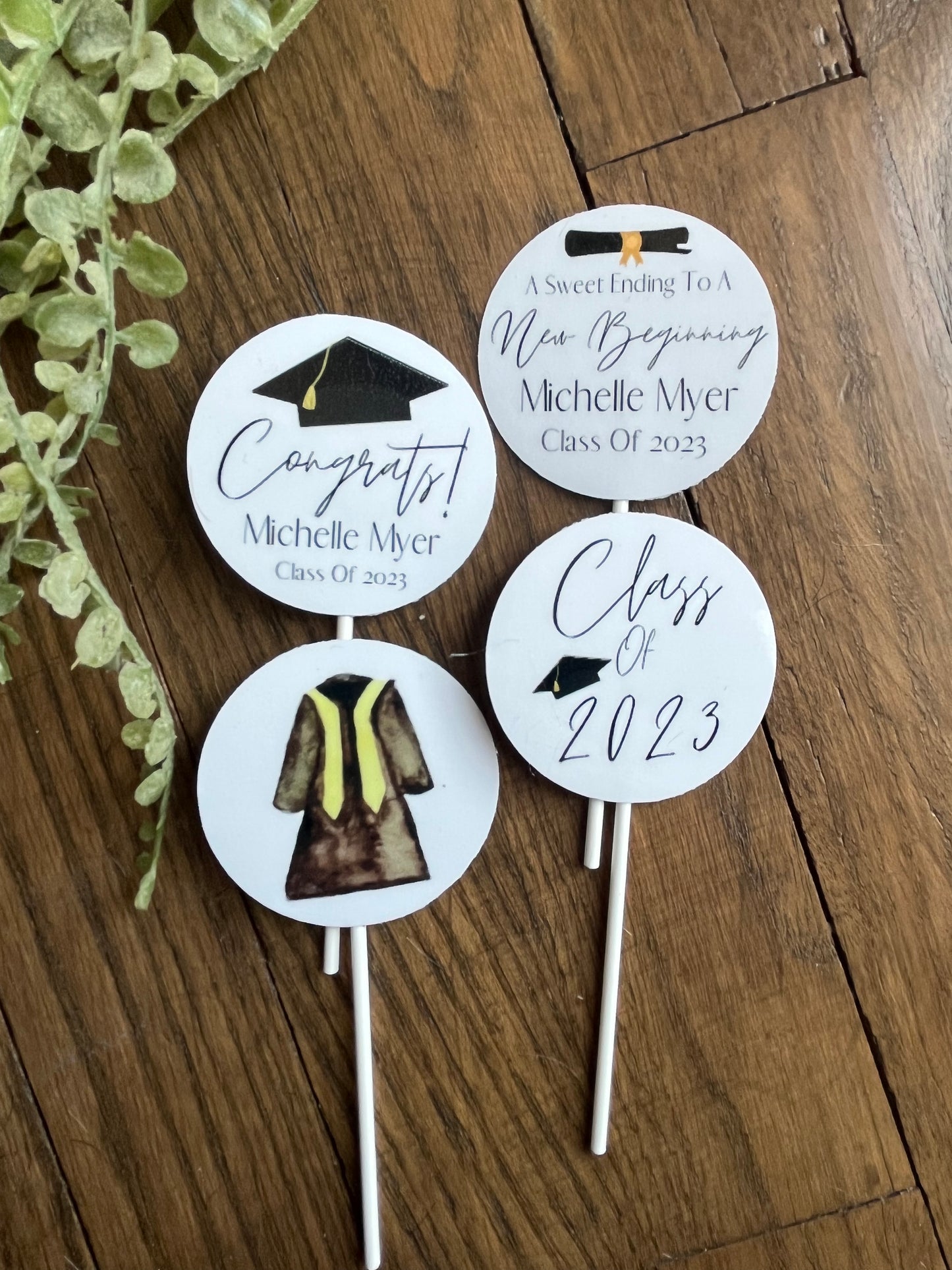 Cupcake Toppers - Graduation 2023