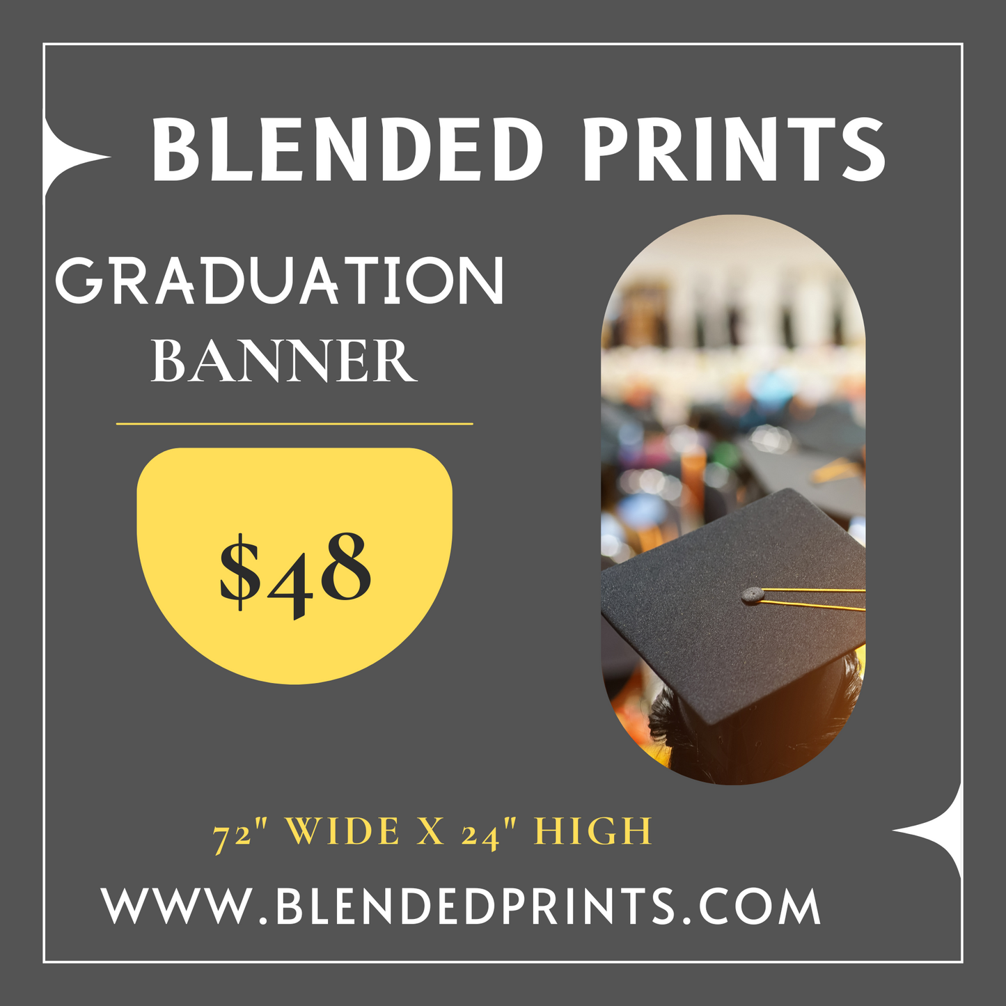 Graduation Banner - Shipped Fedex Next Day