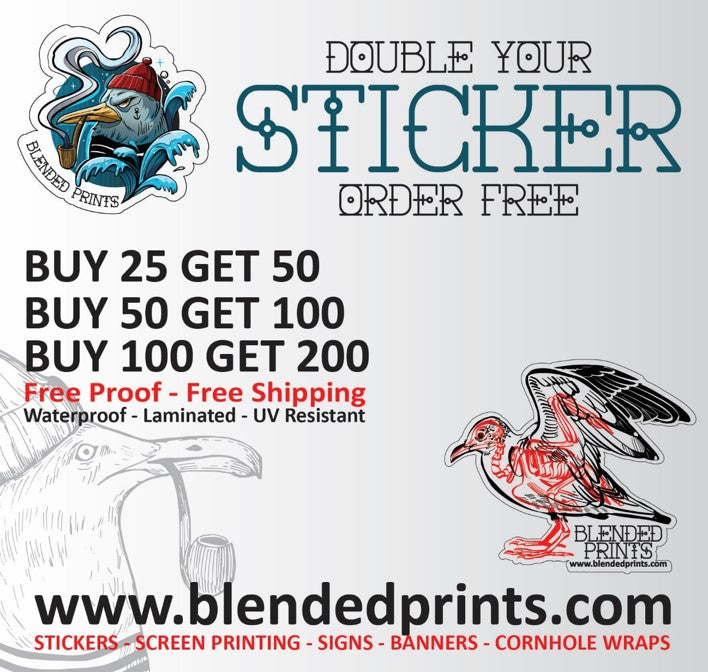 *SALE* Die Cut Stickers - Double your order