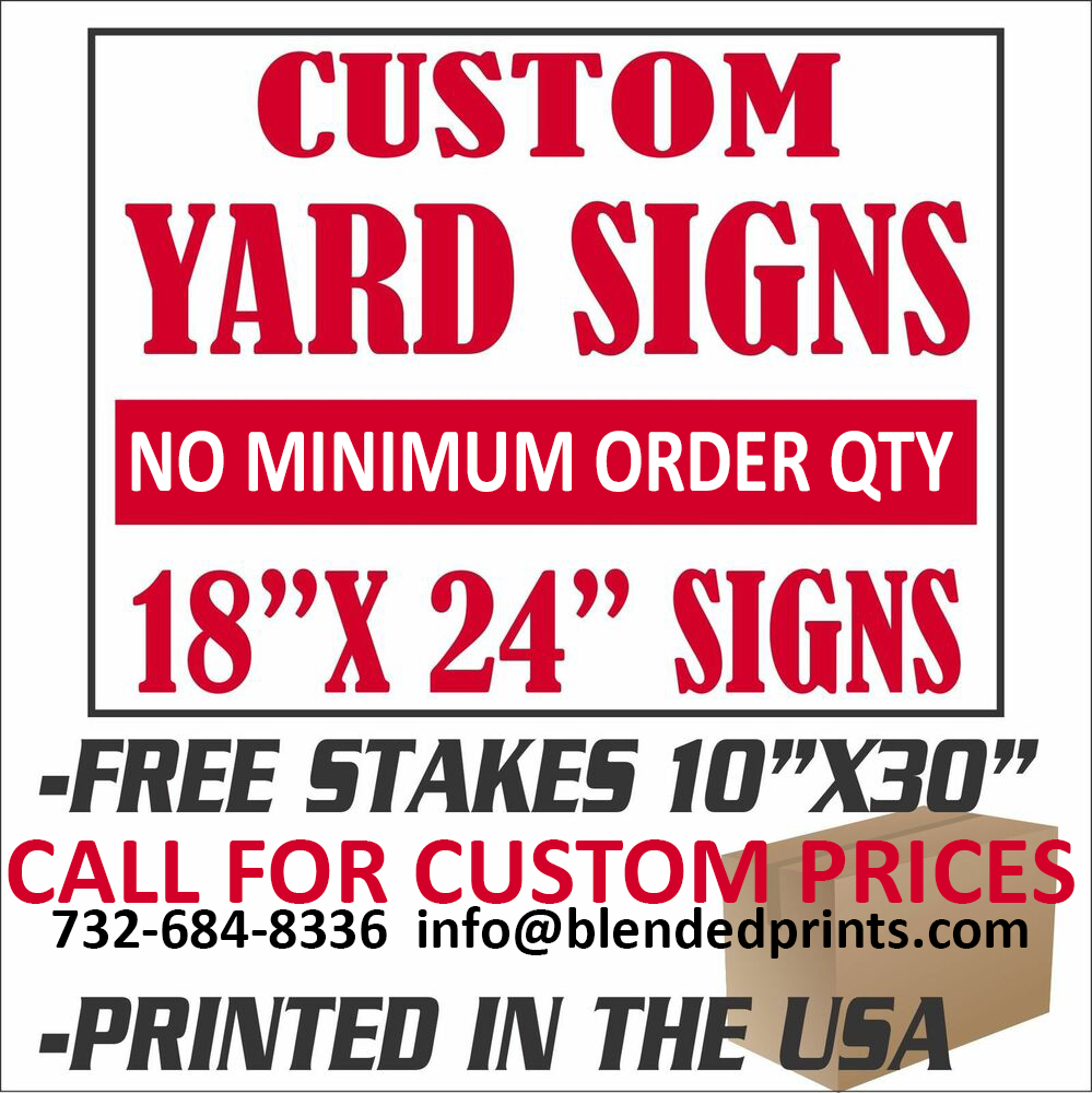 Custom Printed Lawn Signs