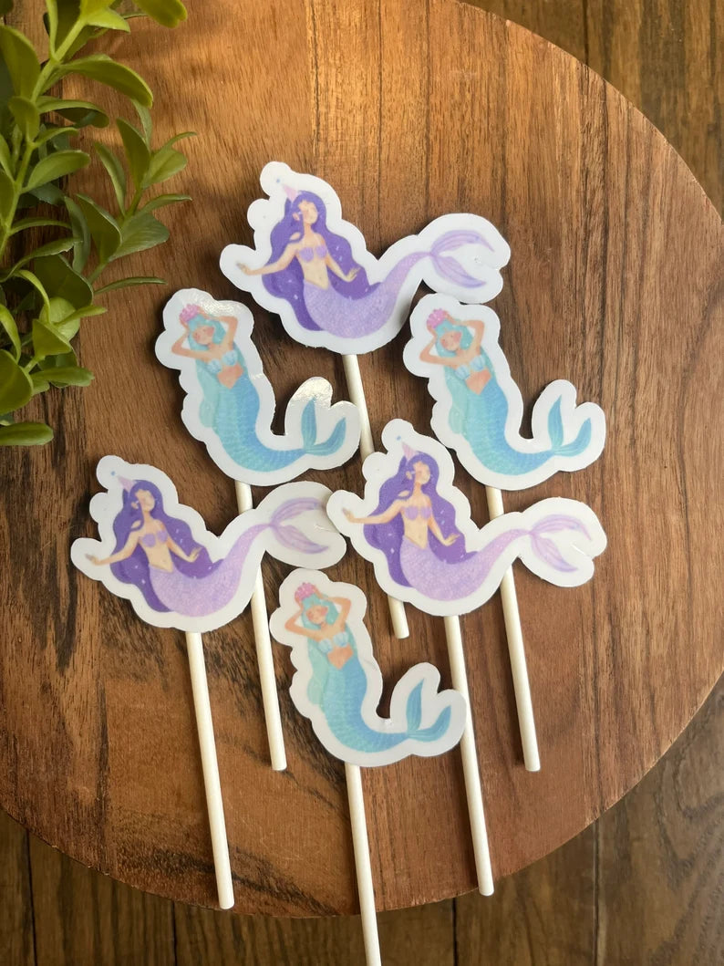 Cupcake Toppers - Mixed Mermaid