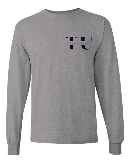 Towson gray long sleeve cotton t-shirt