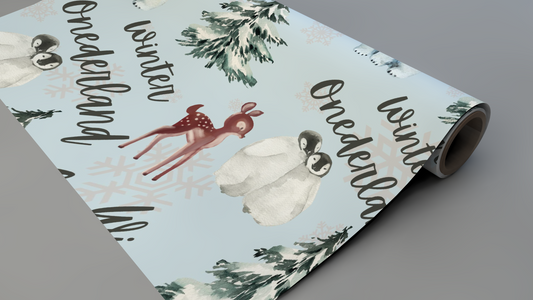Gift Wrap - winter ONEderland