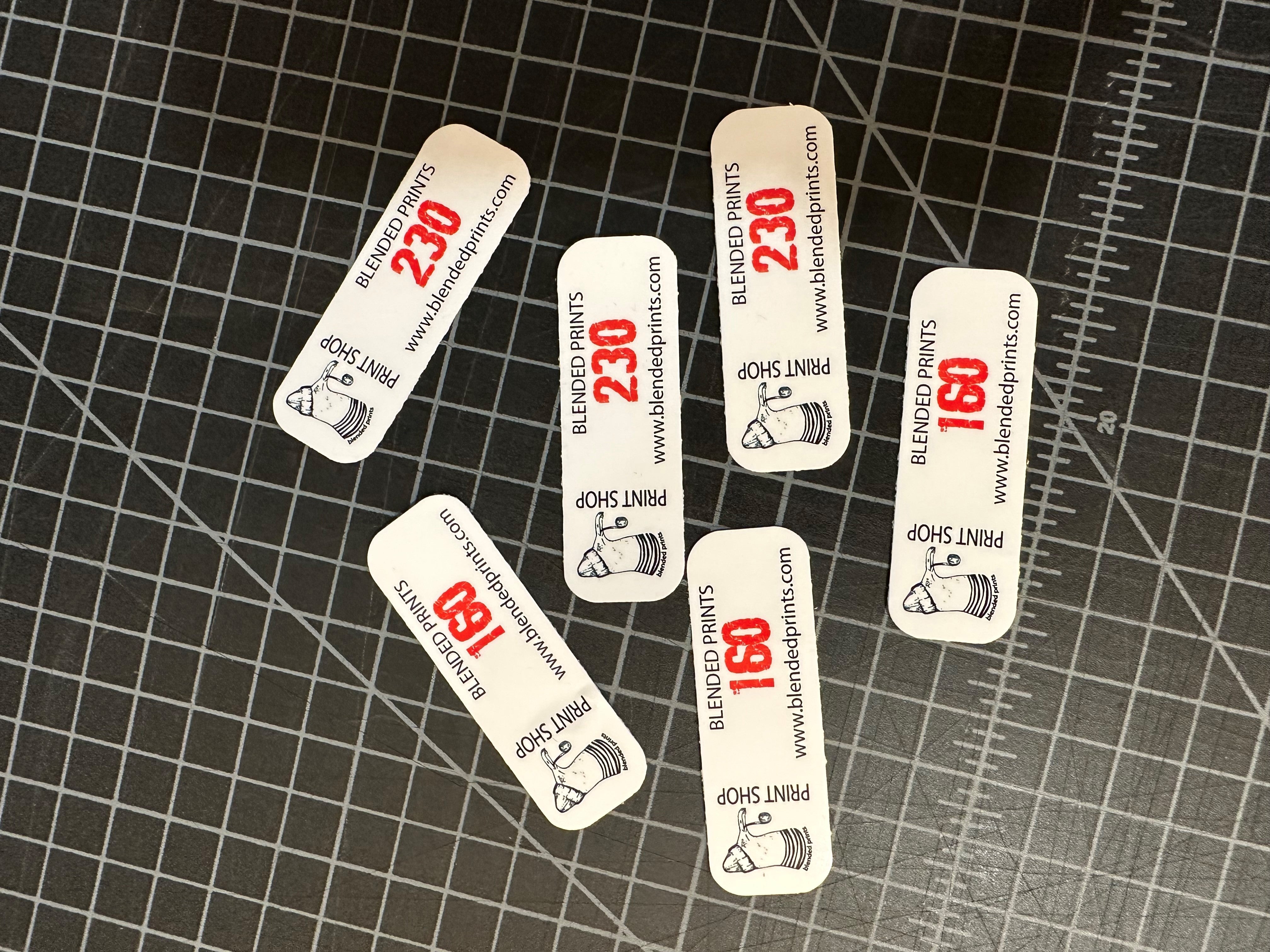 Screen Print Frame Labels – Blended Prints NJ